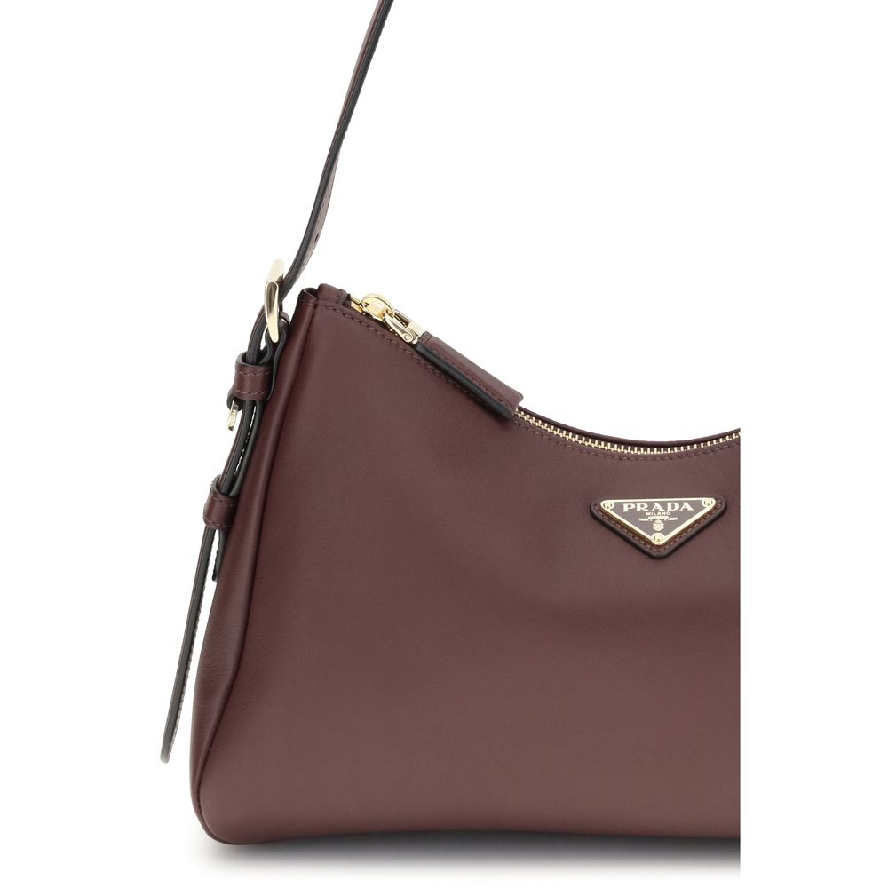 Bordeaux Calf Leather Bos Taurus Shoulder Bag