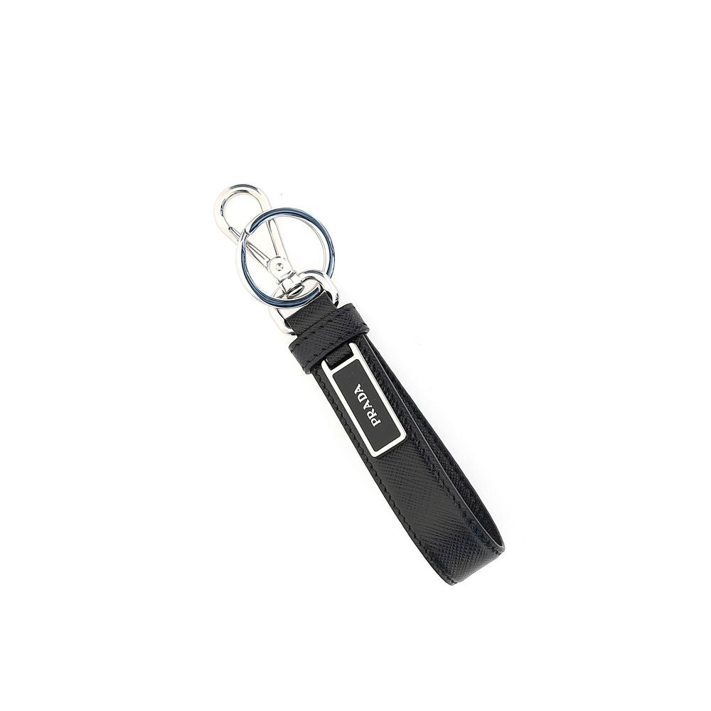 Black Stainless Steel Keychain