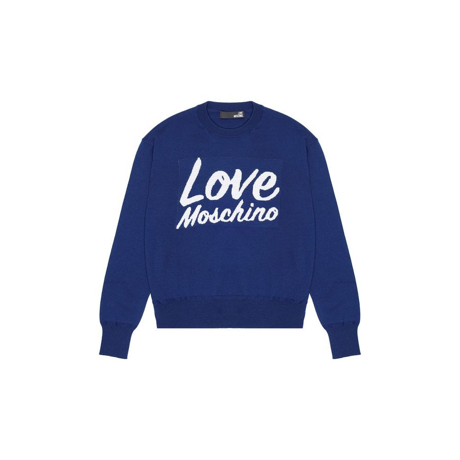 Blue Wool Sweatshirt
