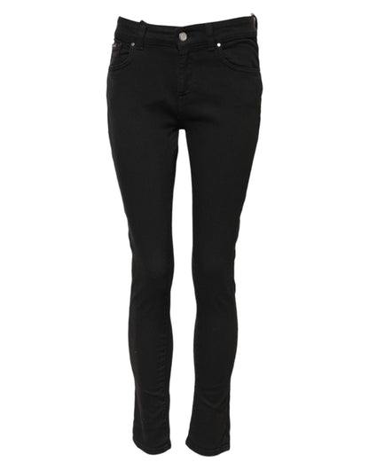 Black Cotton Skinny Denim Trouser Jeans