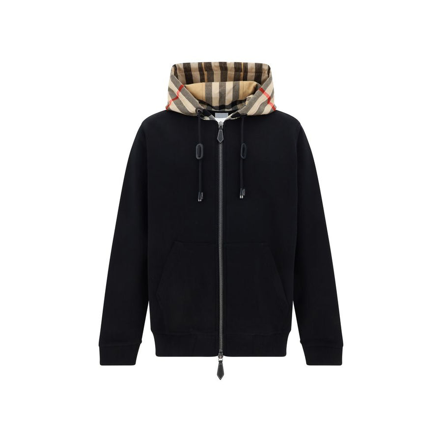 Black Cotton Sweatshirt