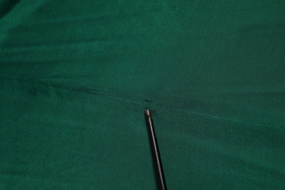 Dark Green High Waist Midi Skirt Pencil Cut Pleated