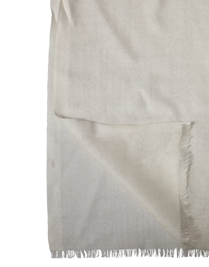 White Cashmere Knit Neck Wrap Shawl Scarf