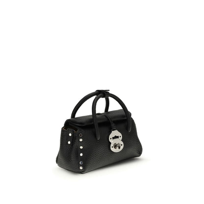 Black Calf Leather Bos Taurus Handbag