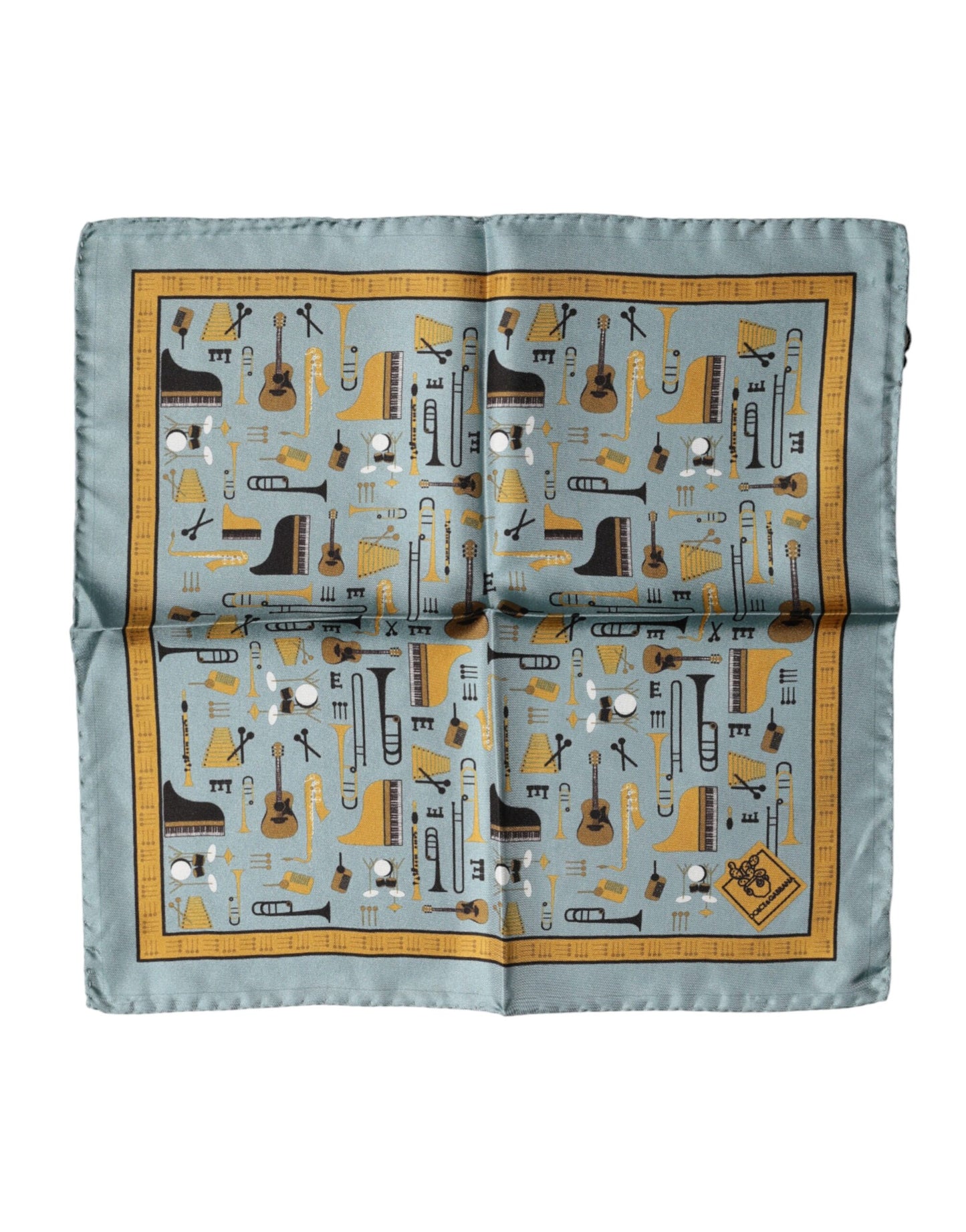 Blue Jazz Club Square Handkerchief Scarf