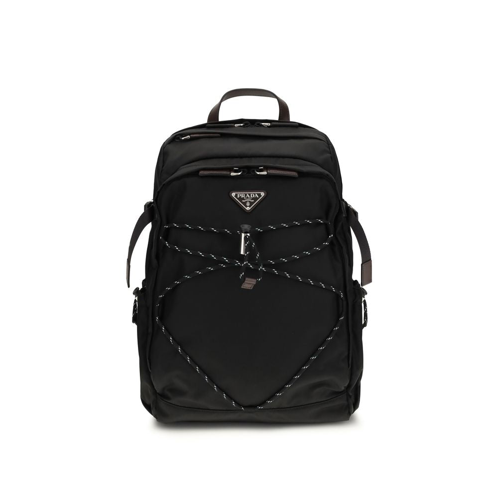 Black Recycled Polyamide Backpack