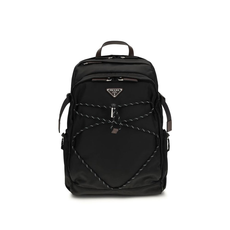Black Recycled Polyamide Backpack