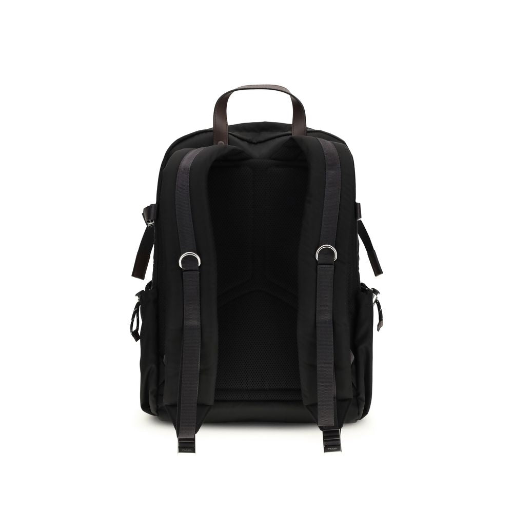 Black Recycled Polyamide Backpack