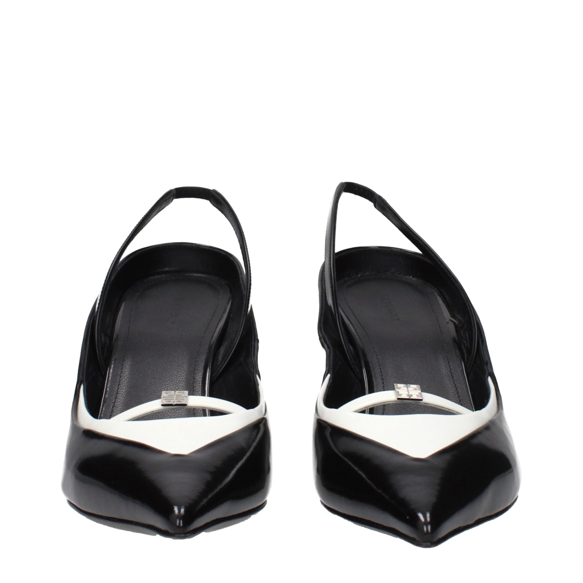 Black Leather Wedge Sandals