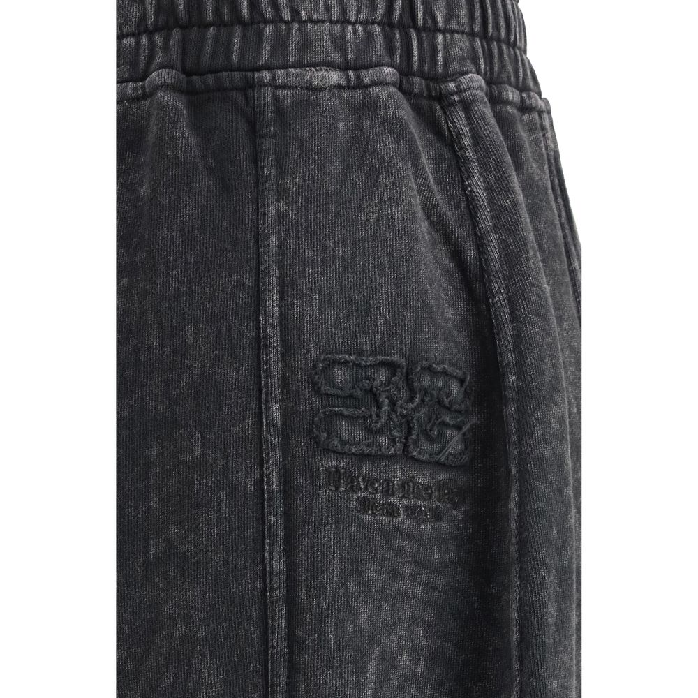 Black Cotton Casual Pants