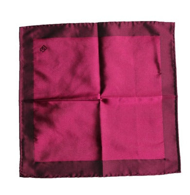 Maroon Silk Lace Stole Square Foulard Scarf