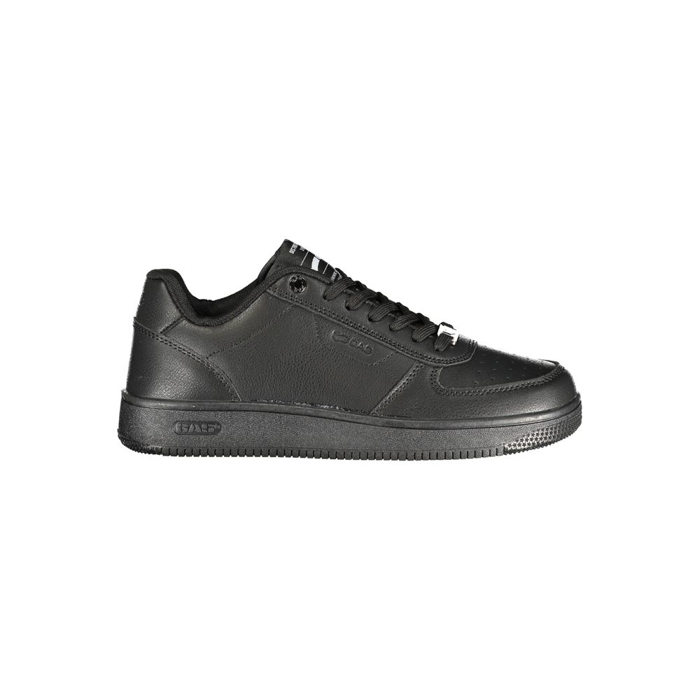 Black Polyurethane Women Sneaker