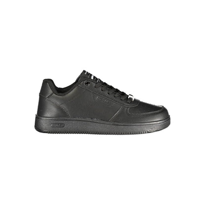 Black Polyurethane Women Sneaker
