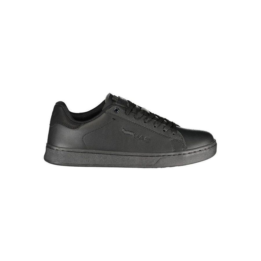 Black Polyurethane Men Sneaker