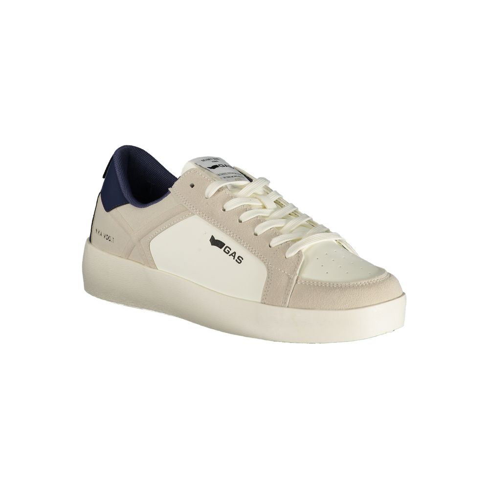 White Polyurethane Mens Sneaker