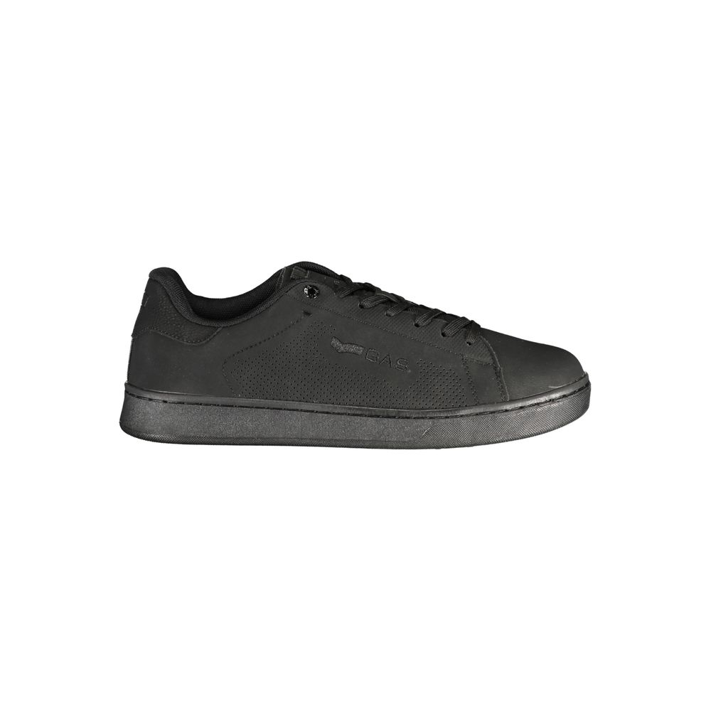Black Polyurethane Men Sneaker