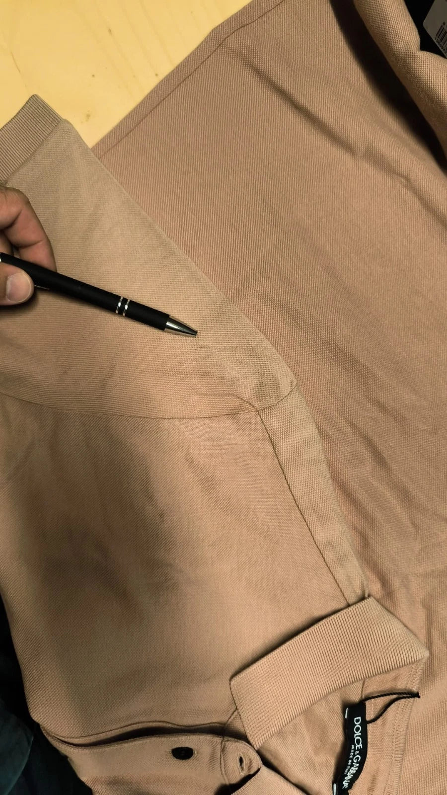 Pink Collared Short Sleeve Crown Men Polo T-shirt