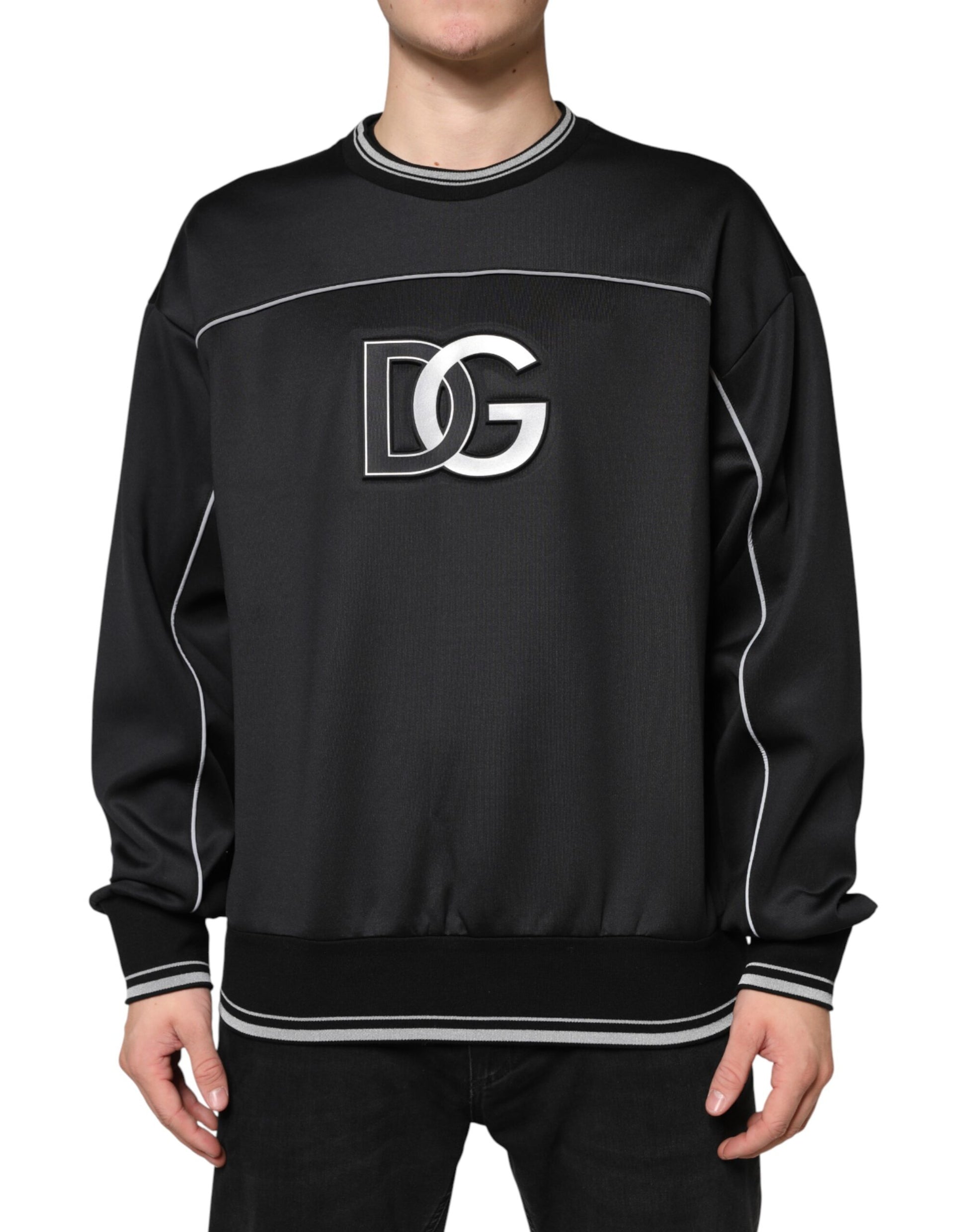 Black DG Logo Crew Neck Sweatshirt Sweater