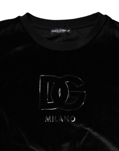Black DG Logo Crew Neck Sweatshirt Sweater