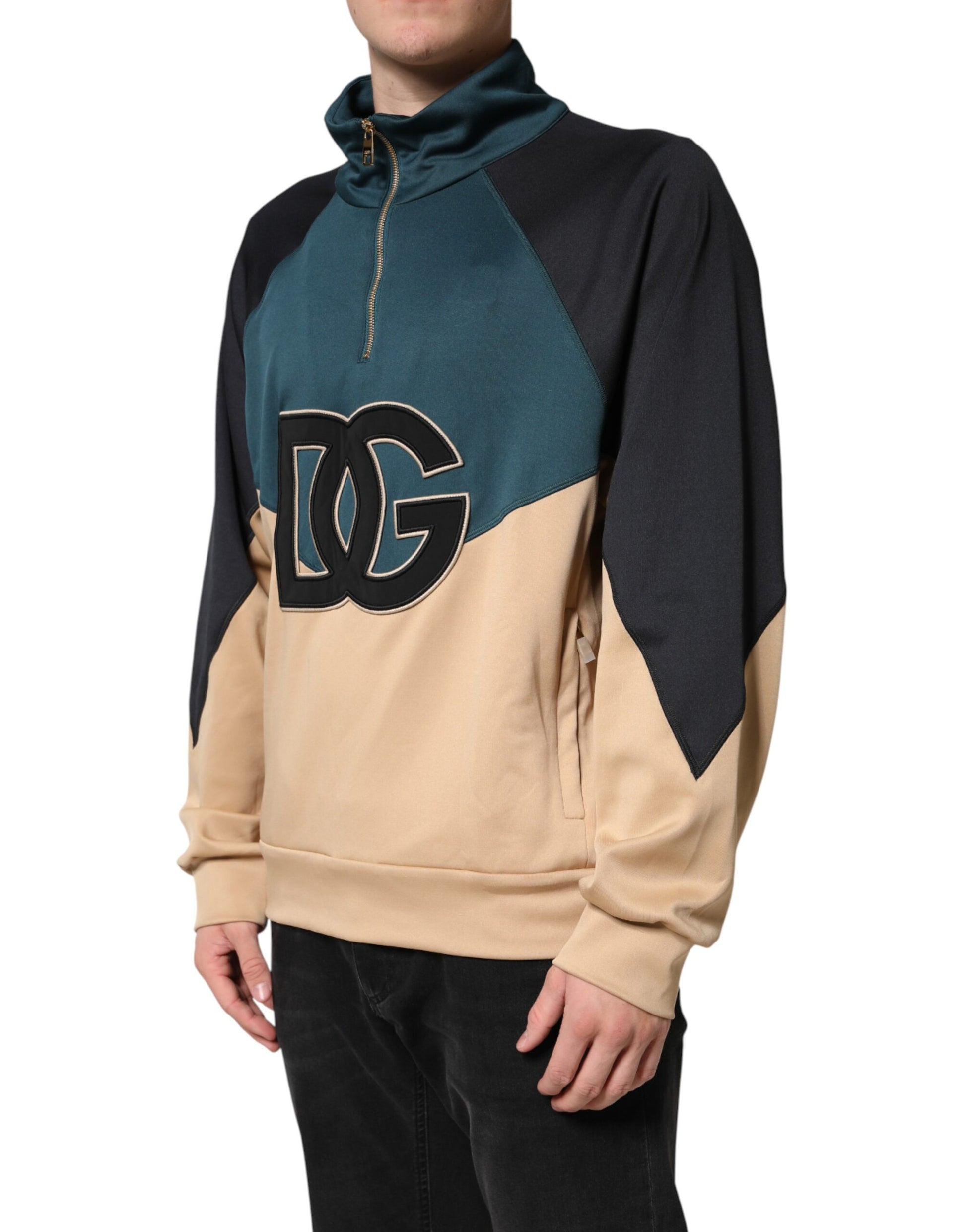 DG Mock Neck Sweatshirt Sweater  Multicolor