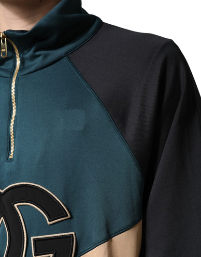 DG Mock Neck Sweatshirt Sweater  Multicolor