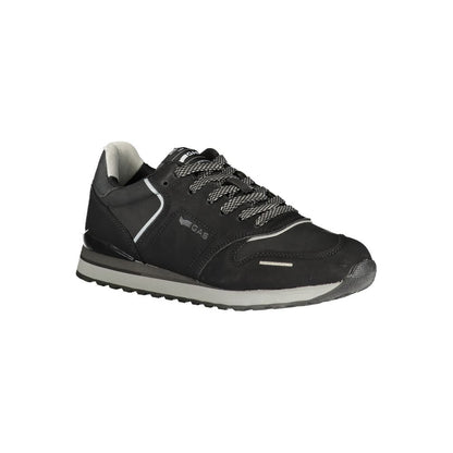 Black Polyurethane Men's Sneaker