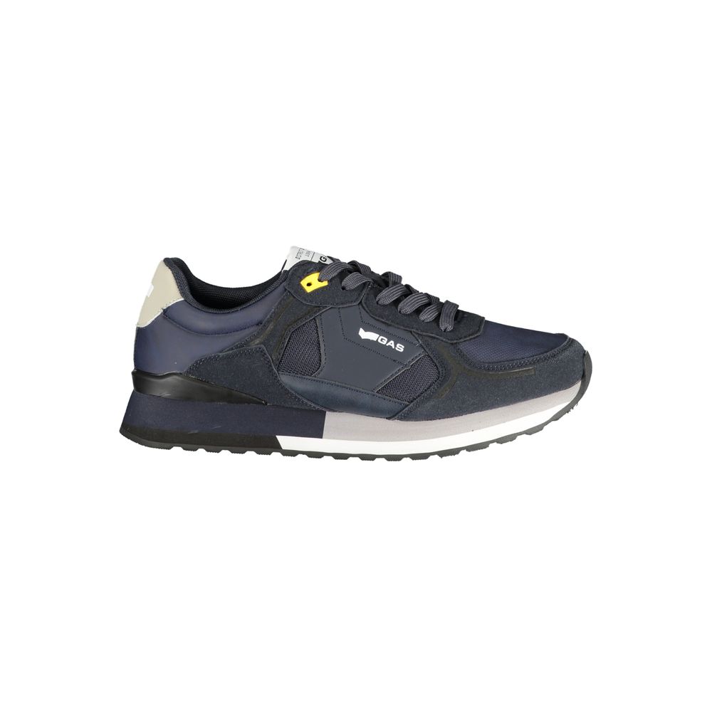 Blue Polyester Men Sneaker