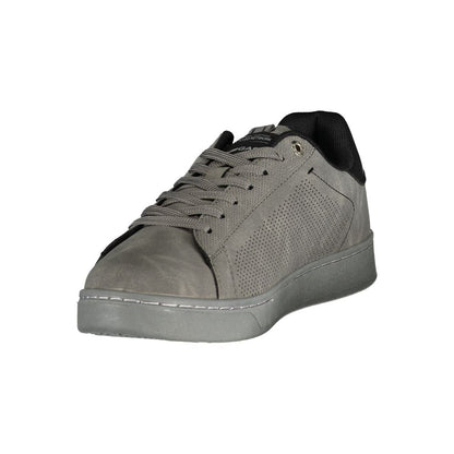 Grigio Polyurethane Men Sneaker