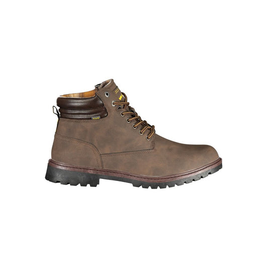 Marrone Poliuretano Mens Sneaker Boot