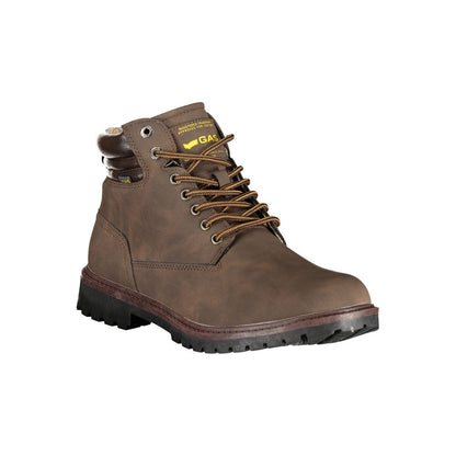 Marrone Poliuretano Mens Sneaker Boot