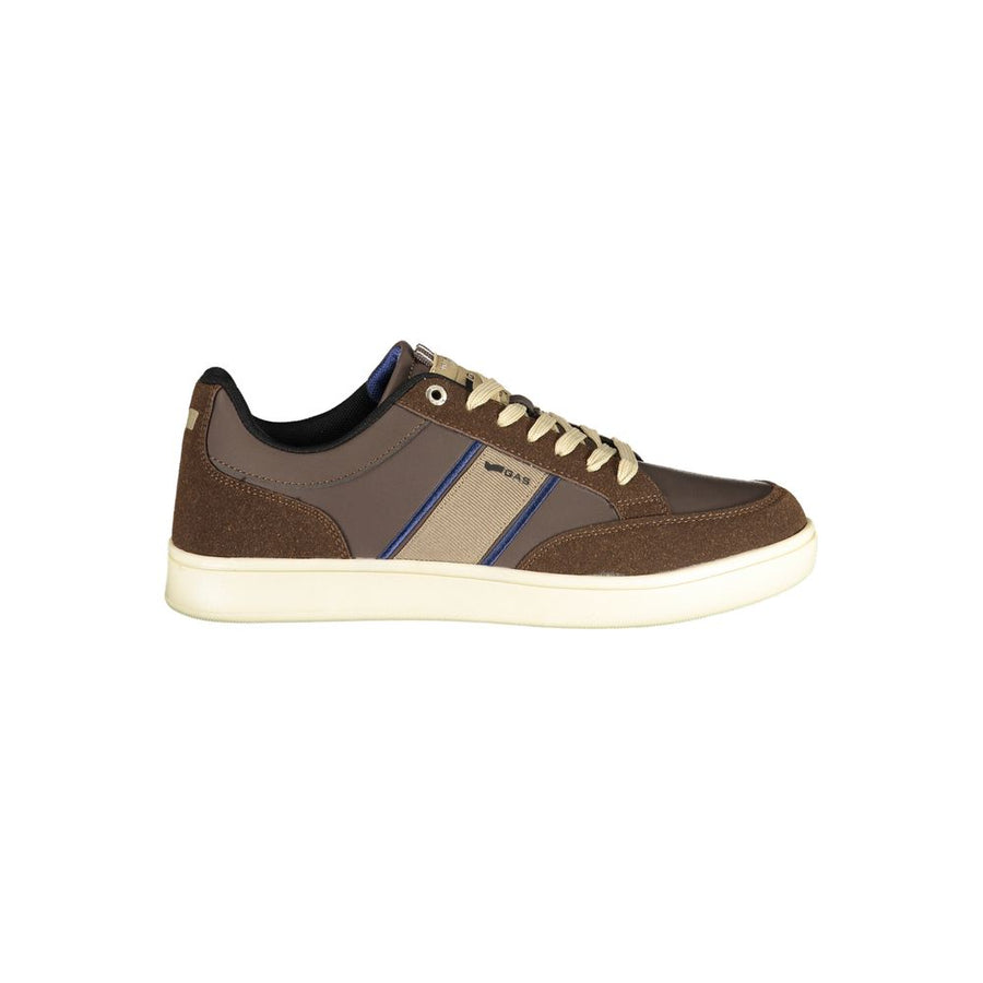 Marrone Polyurethane Men Sneaker