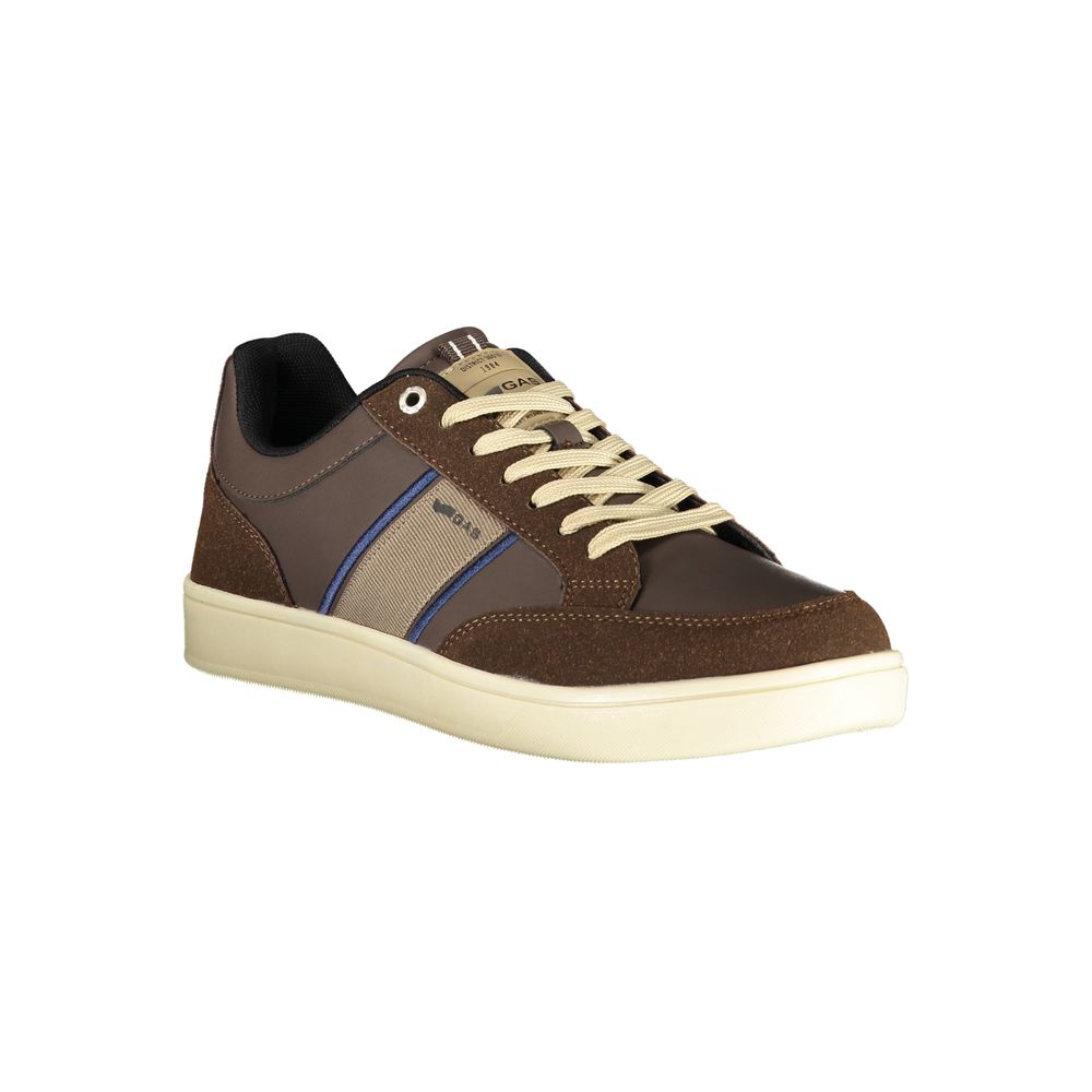 Marrone Polyurethane Men Sneaker