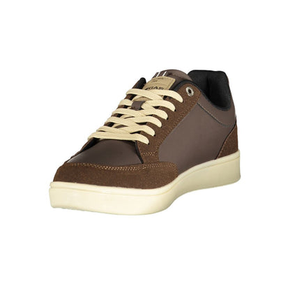 Marrone Polyurethane Men Sneaker