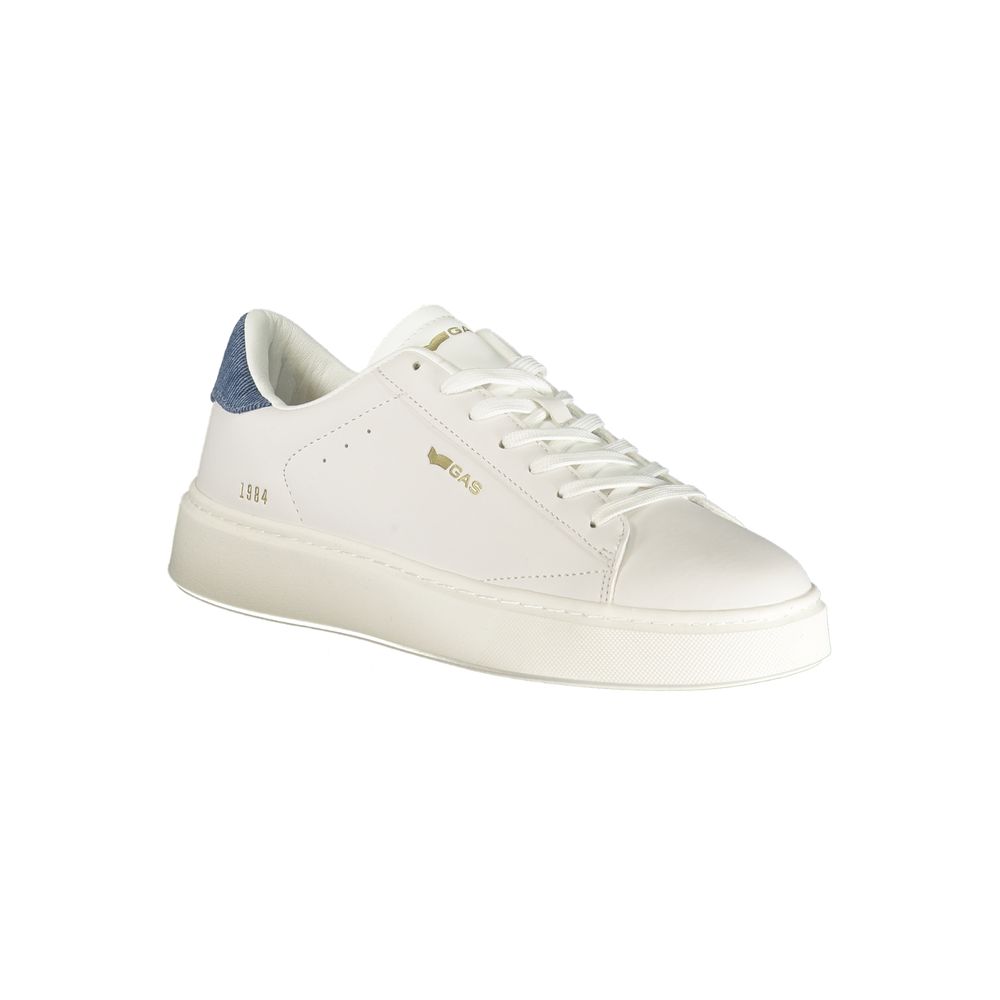 White Polyester Men Sneaker