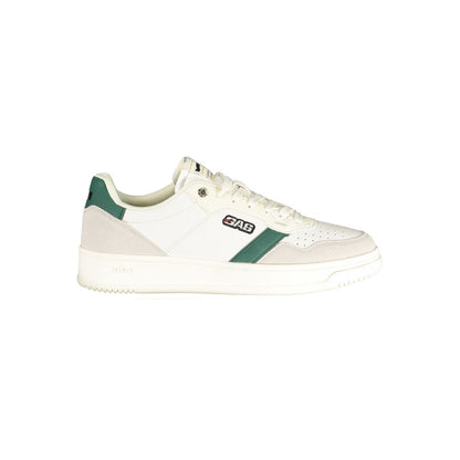 White Polyurethane Men Sneaker