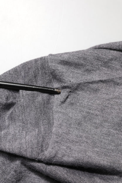 Gray Cashmere V-Neck Men Pullover Sweater