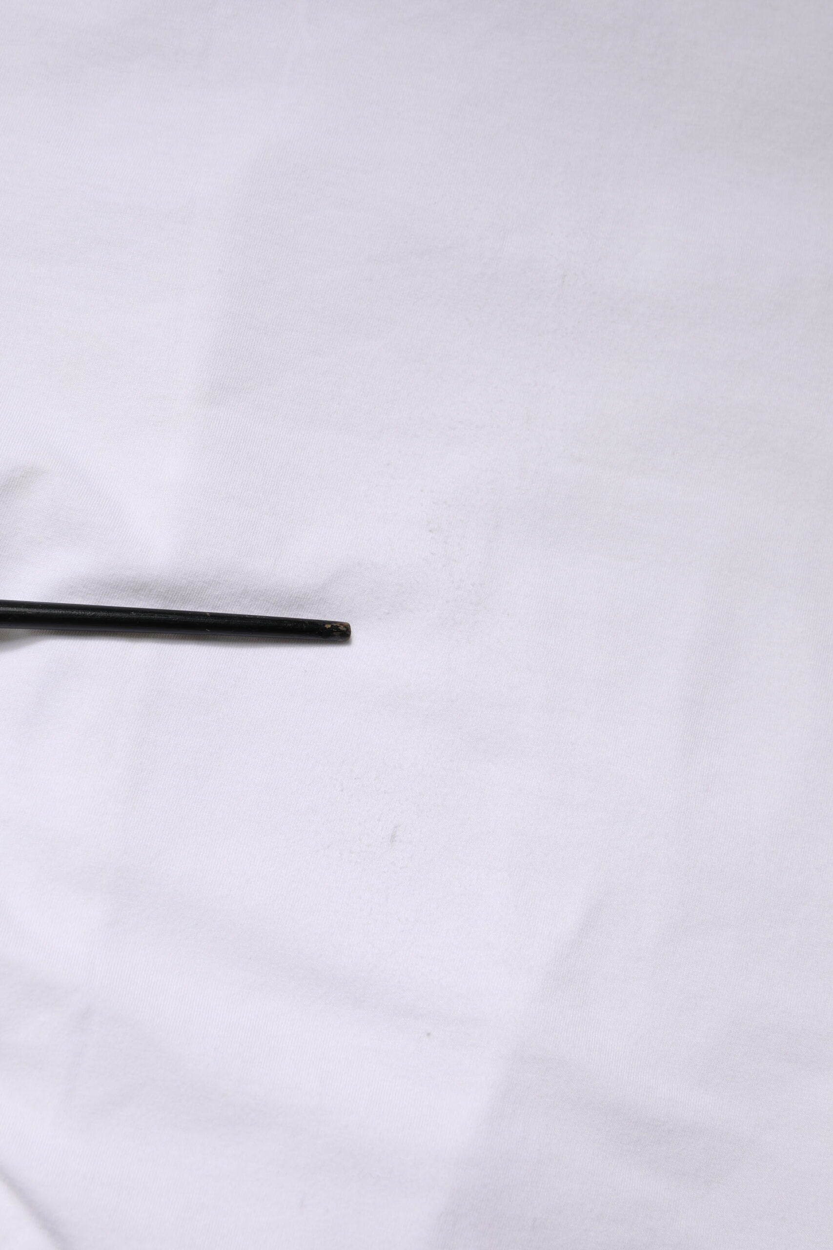 White Cotton Deep V-Neck Underwear Tee T-shirt