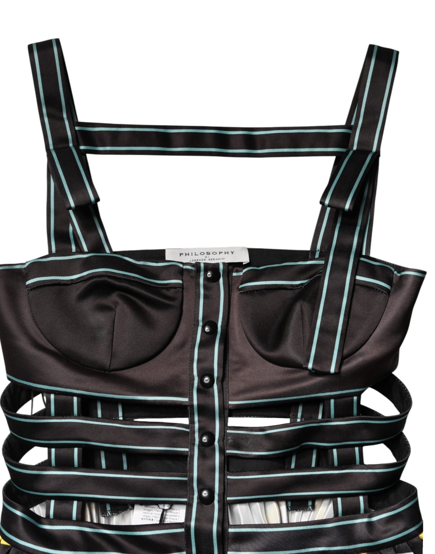 Multicolor Sleeveless A-line Dress