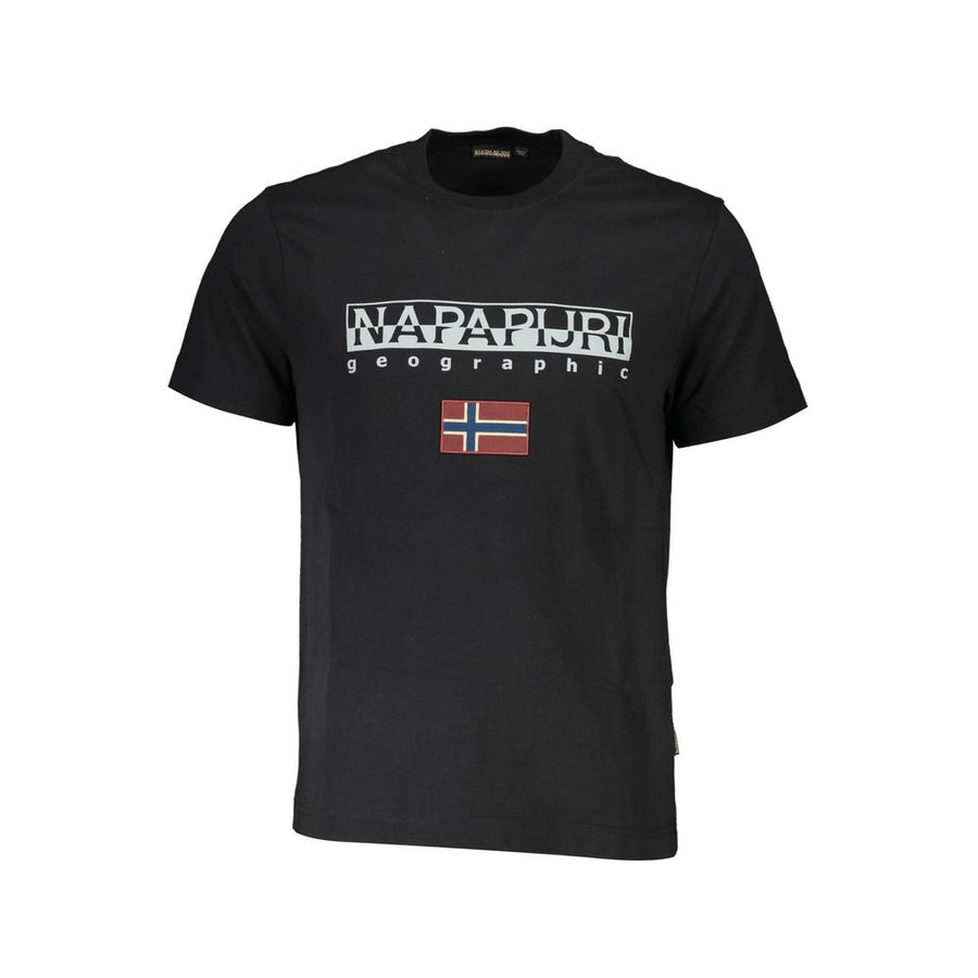 Black Cotton Men's T-Shirt