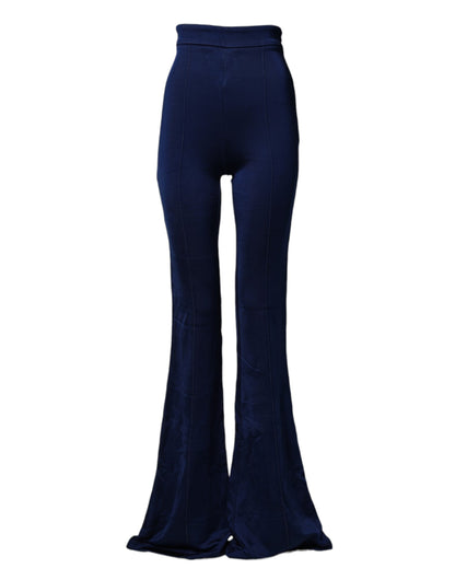 Navy Blue HighWaist Flare Leg Trouser Pants