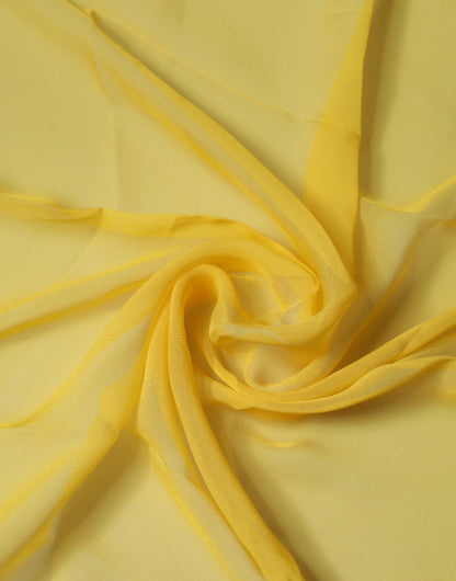 Yellow Silk Neck Wrap Square Foulard Scarf