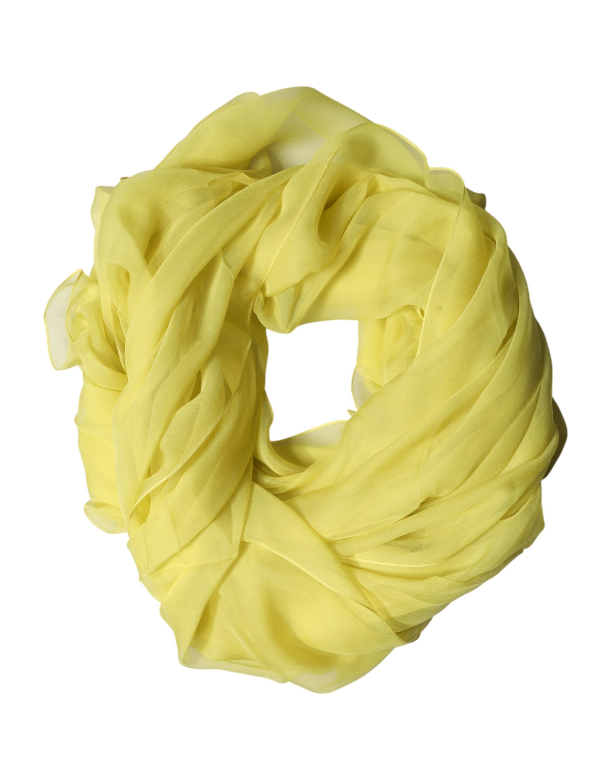 Yellow Stole Silk Neck Wrap Shawl Men  Scarf