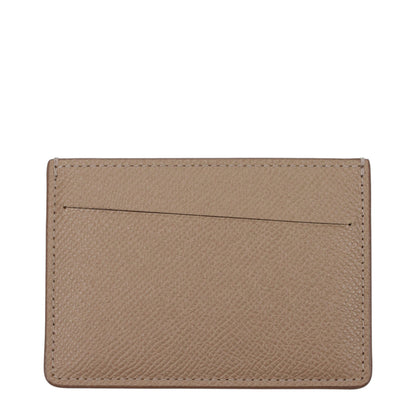 Beige Leather Cardholder