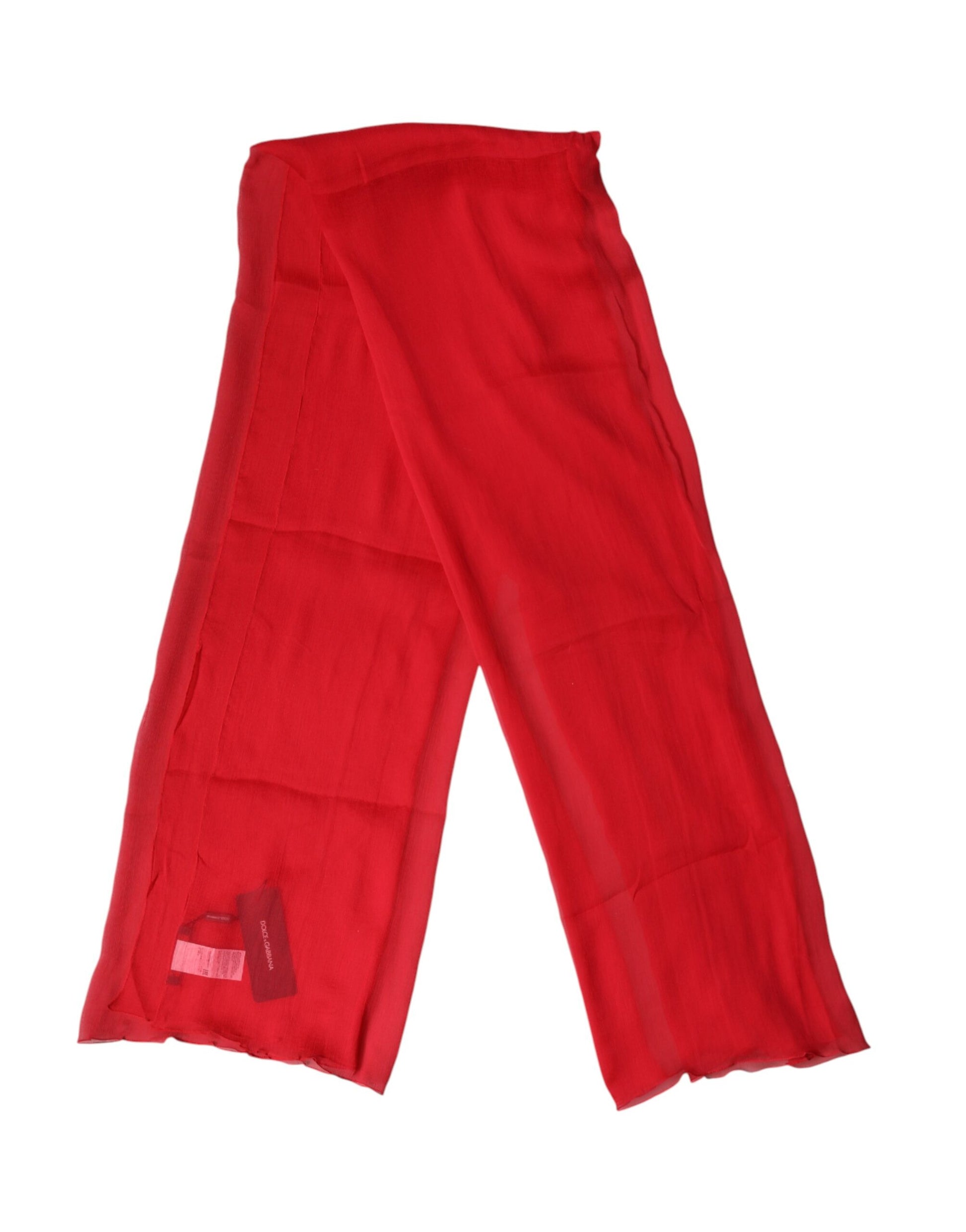 Red Stole Silk Neck Wrap Shawl Men Scarf