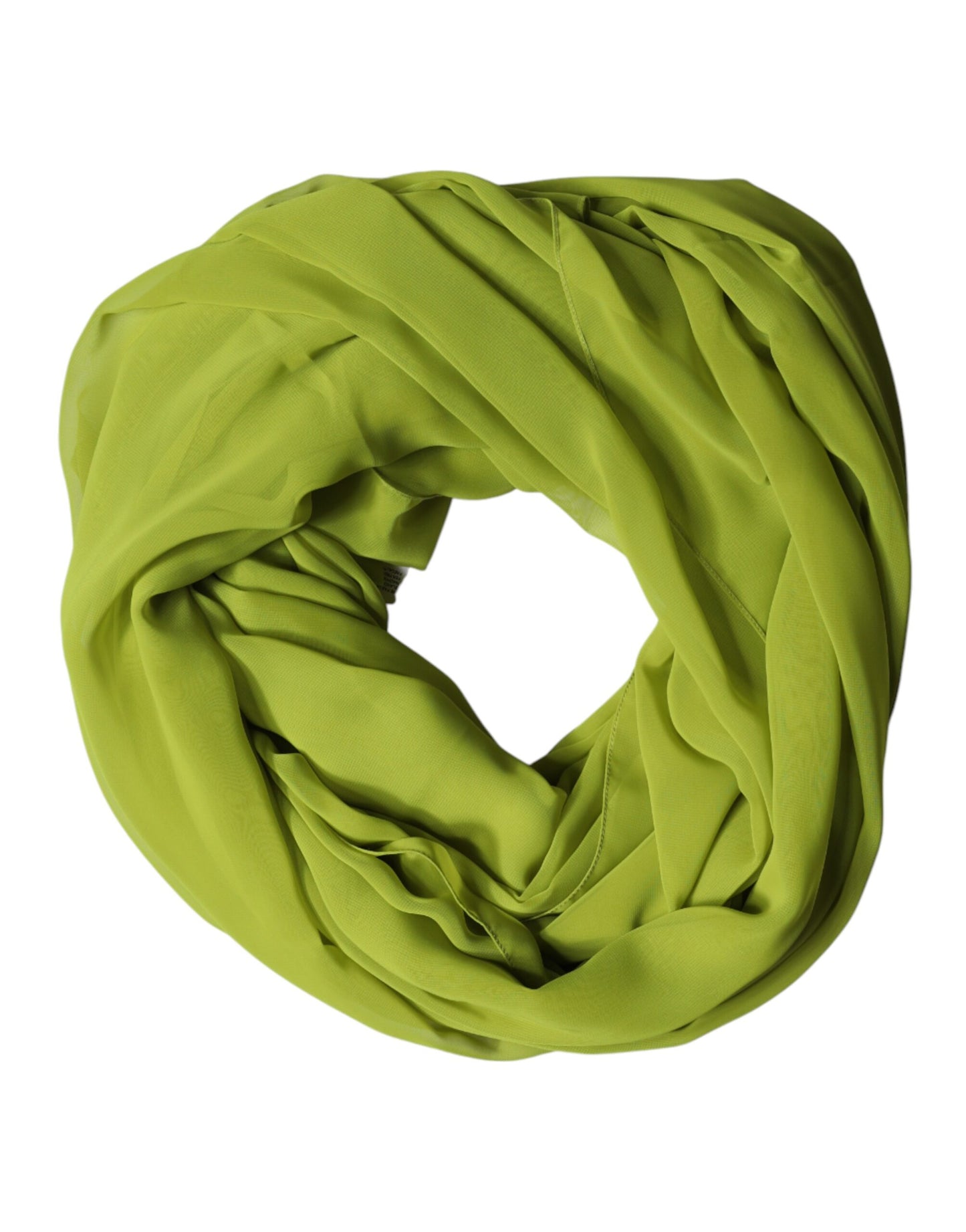 Green Polyester Stole Neck Wrap Shawl  Scarf