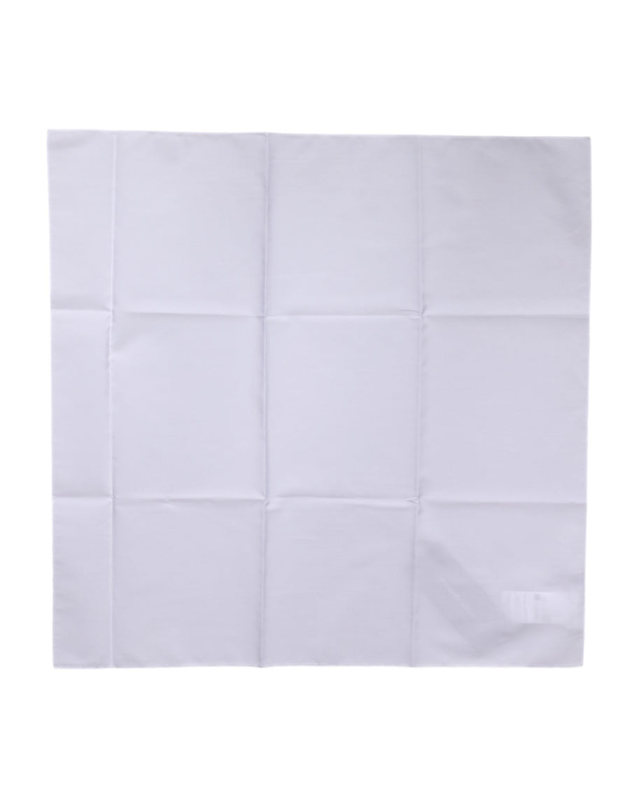 White Silk Lace Stole Square Foulard  Scarf