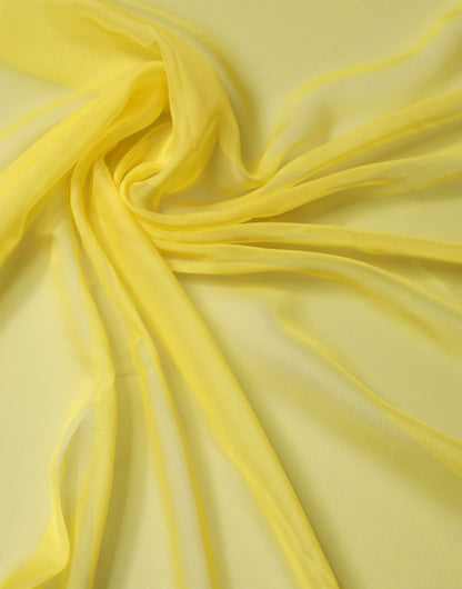Yellow Silk Stole Neck Wrap Shawl Men 200cm x 130cm Scarf
