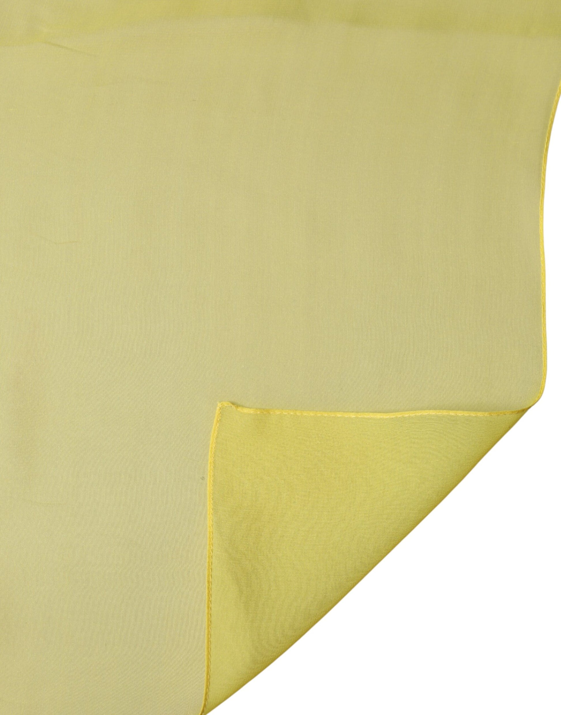 Yellow Silk Stole Neck Wrap Shawl Men 200cm x 130cm Scarf