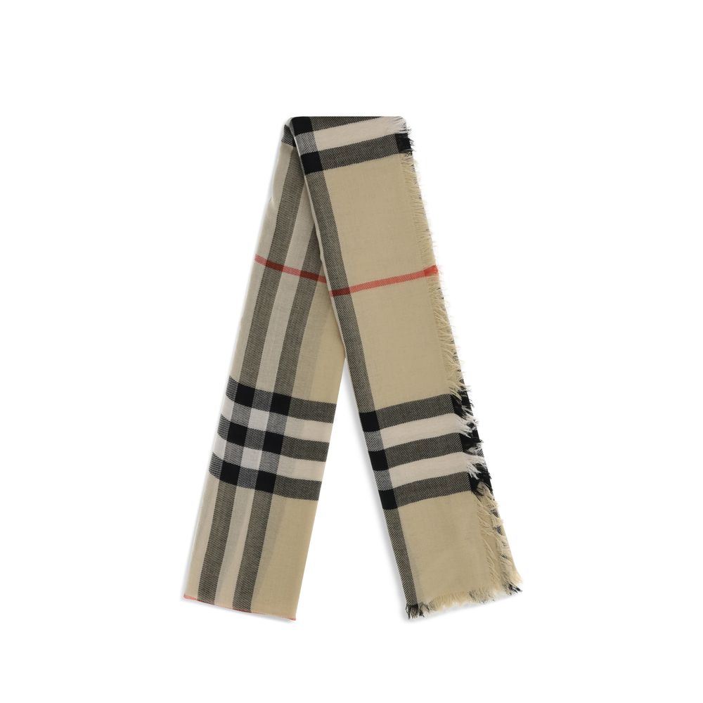 Beige Wool Scarf