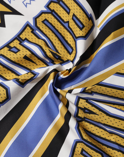 Multicolor DG Royals Square Foulard Men 50cm x 50cm Scarf